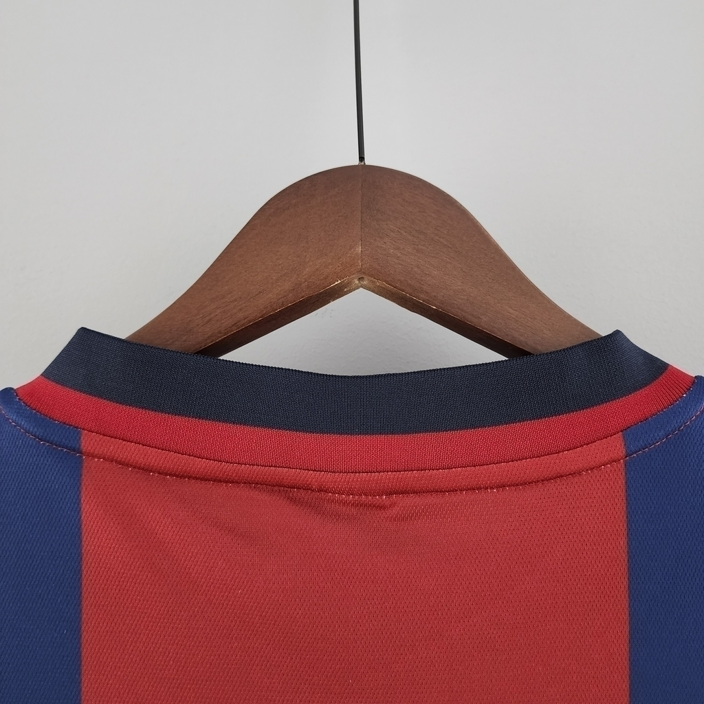 Camisa Barcelona I 1998/1999 - Retrô Nike - Azul e Grená