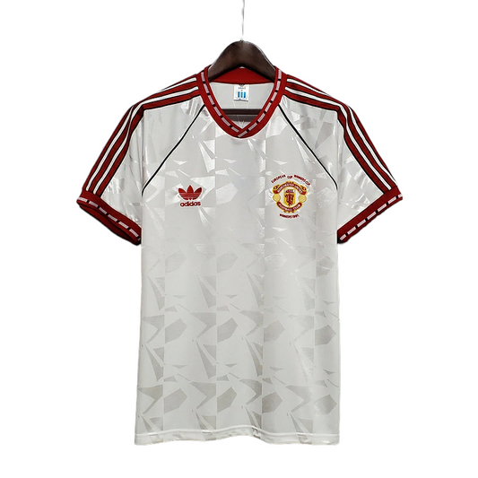 Camisa Manchester United 1991 - Retrô Adidas - Branca
