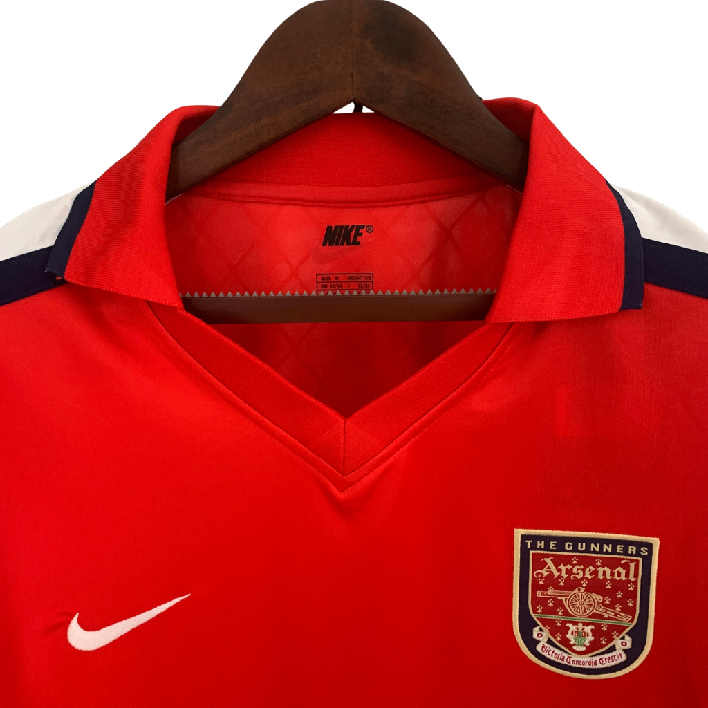 Camisa Arsenal 2001/2002 - Retrô Nike - Vermelha