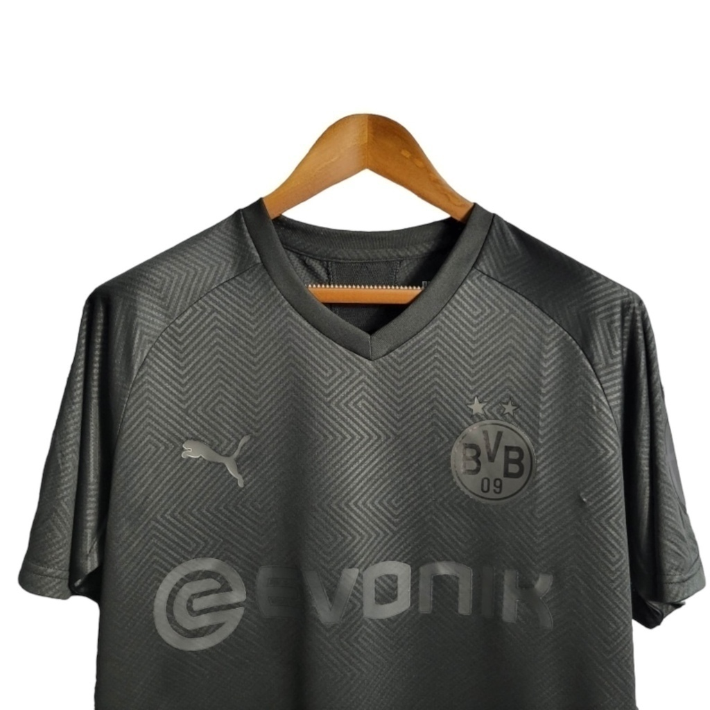 Camisa Borussia Dortmund Edição Especial Aniversário de 100 Anos 2019/2020 - Retrô Puma - Preta