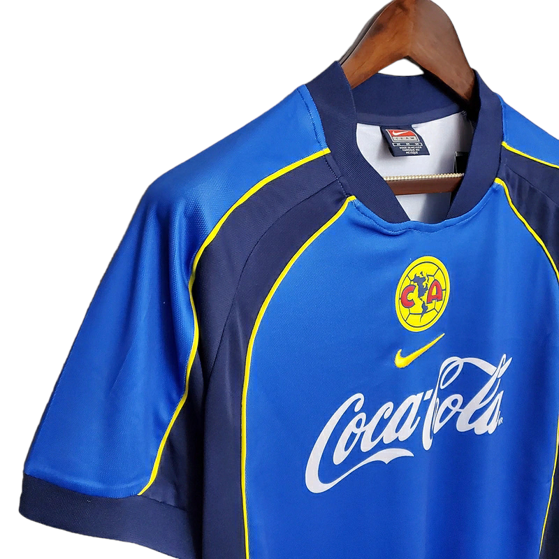 Camisa América-MEX II 2001/2002 - Retrô Nike - Azul