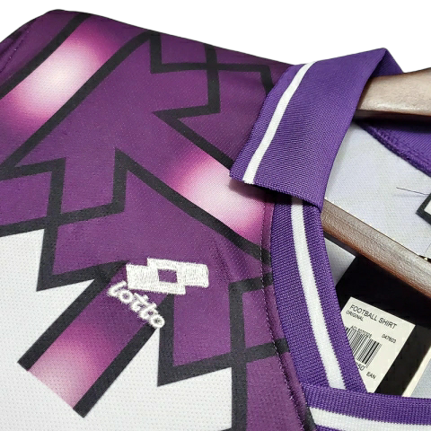 Camisa Fiorentina 1992/1993 - Retrô Lotto - Branca e Roxa