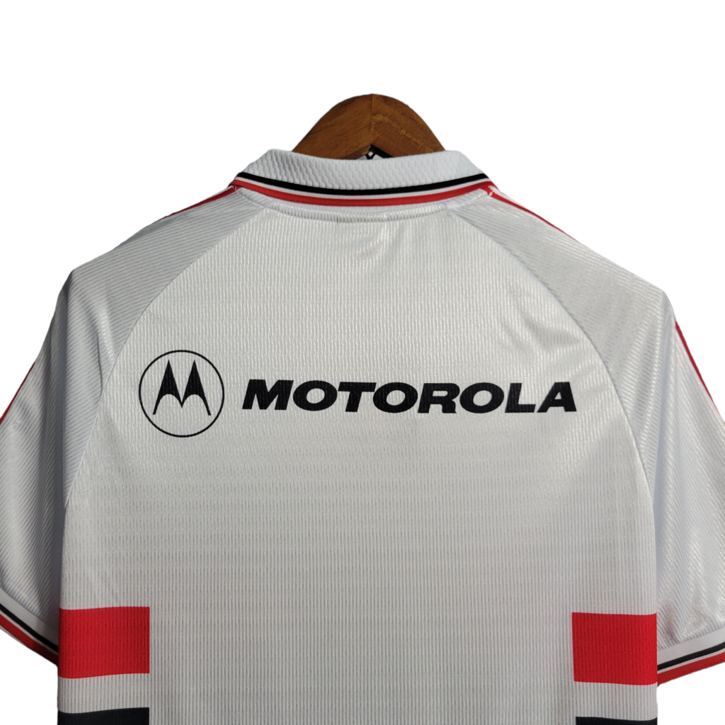 Camisa São Paulo I 2000 - Retrô Penalty - Branca com símbolo da Motorola