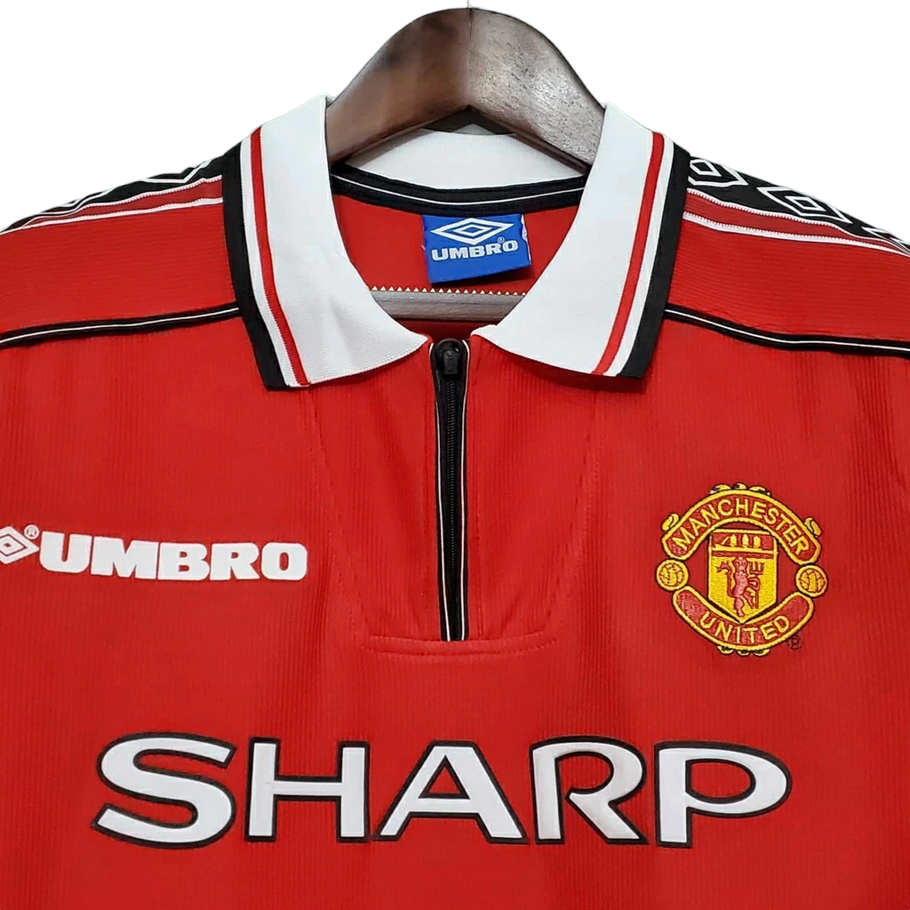 Camisa Manchester United 1998/1999 - Retrô Umbro - Vermelha