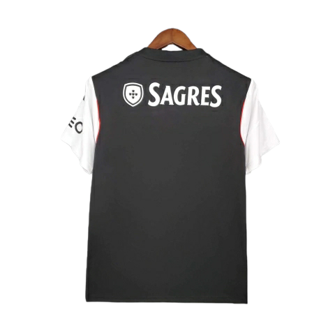 Camisa Benfica 2013/2014 - Retrô Adidas - Preta e branca