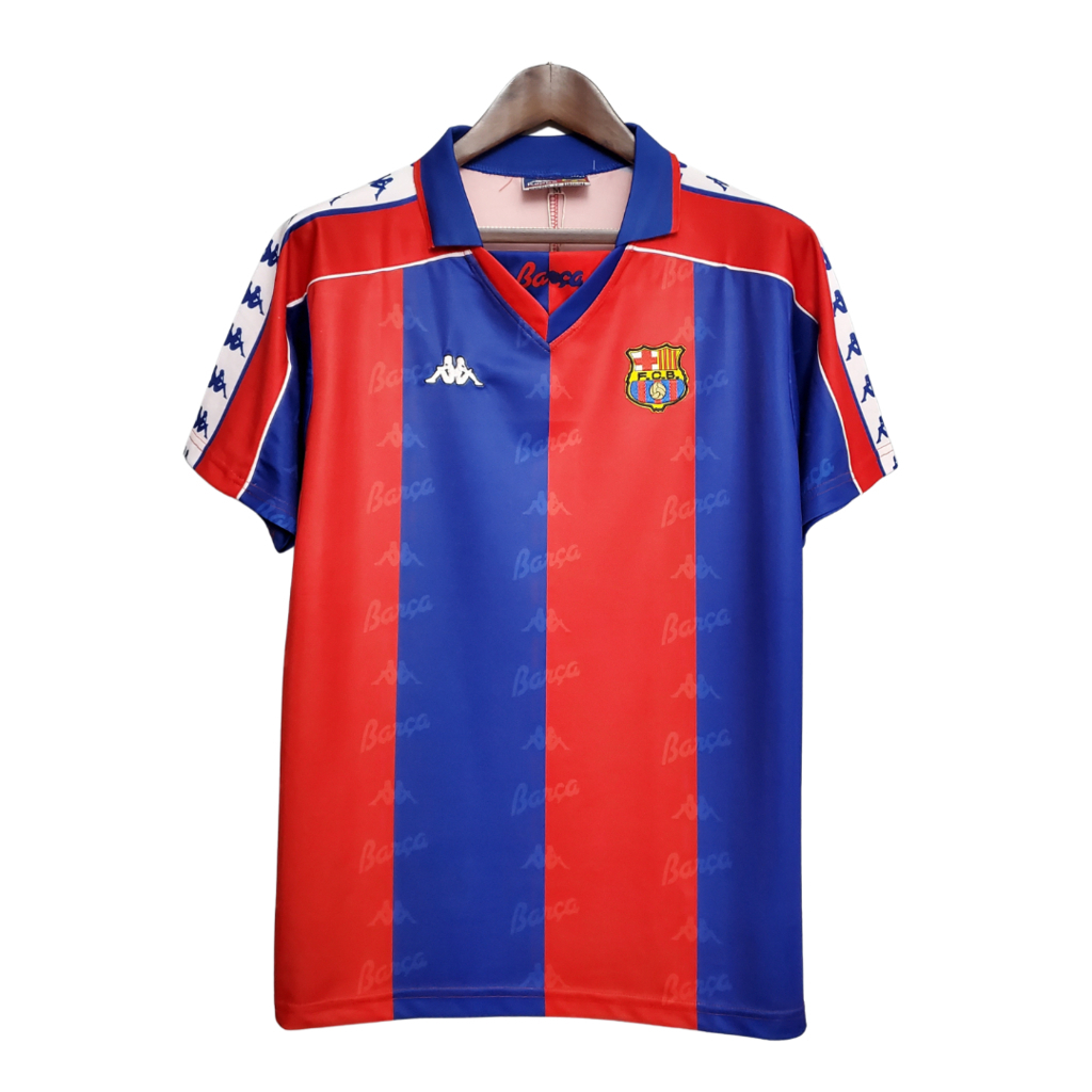 Camisa Barcelona I 1992/1995 - Retrô Kappa - Vermelha