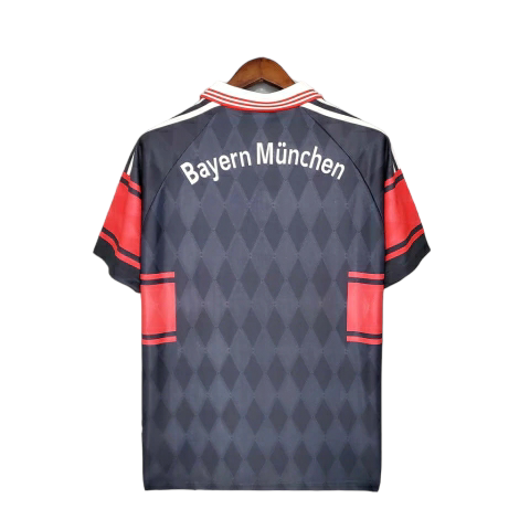 Camisa Bayern Munich 1997/1999 - Retrô Adidas - Preta e vermelha