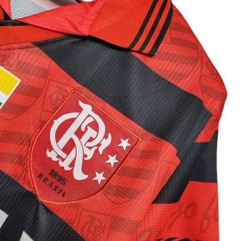 Camisa Flamengo I 1995 - Retrô Umbro - Vermelha e Preta
