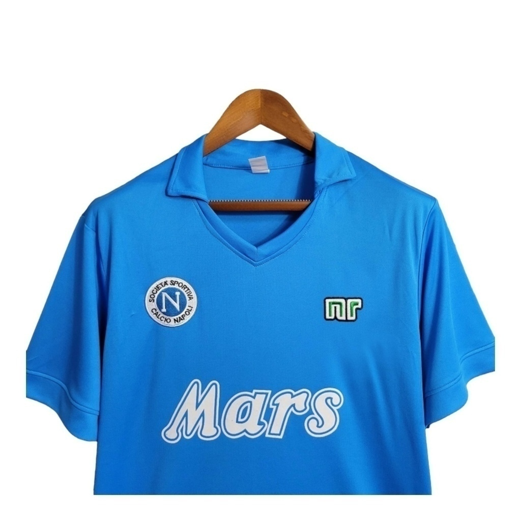 Camisa Napoli I 1988/1989 - Retrô Ennere - Azul