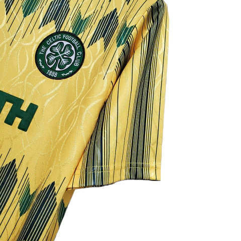 Camisa Celtic 1991/1992 - Retrô Umbro - Amarela e Verde