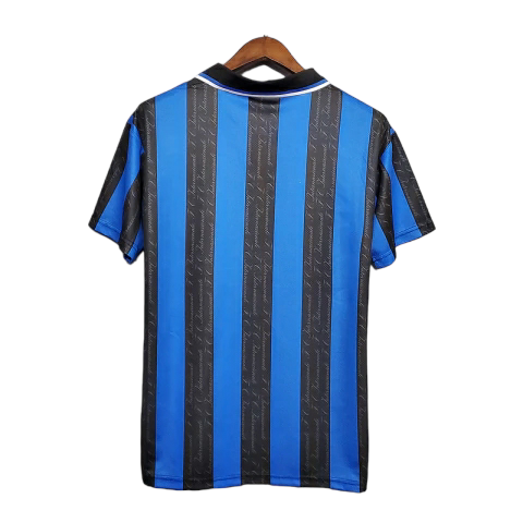 Camisa Inter de Milão 1997/1998 - Retrô Umbro - Azul e preta