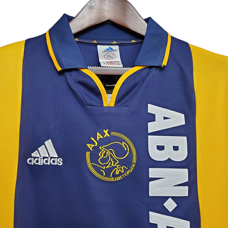 Camisa Ajax II 2000/2001 - Retrô Adidas - Azul e Amarela
