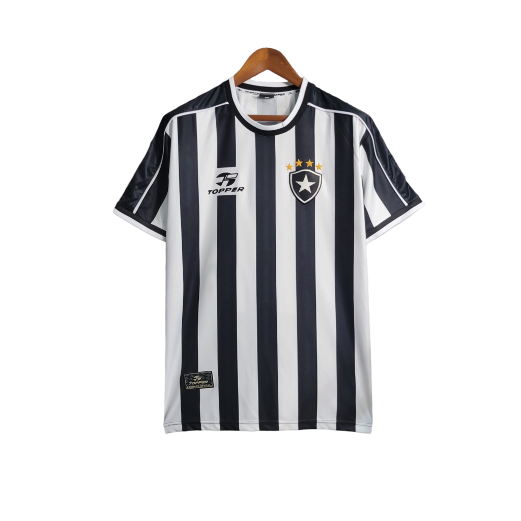 Camisa Botafogo l 1999/2000 - Retrô Topper - Preta e Branca