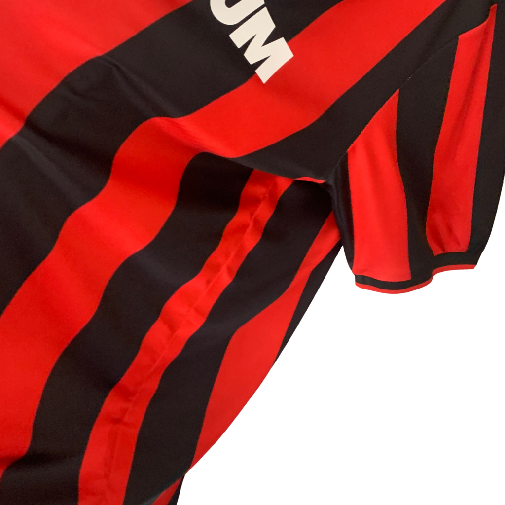 Camisa AC Milan 1990/1991 - Retrô Adidas - Vermelha e preta