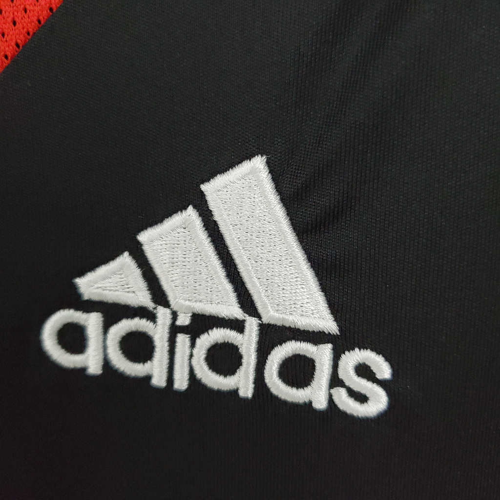 Camisa Benfica 2009/2010 - Retrô Adidas - Preta com detalhes em vermelho