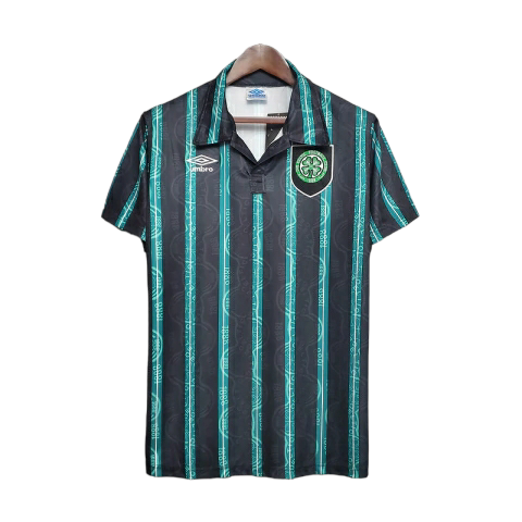 Camisa Celtic 1992/1993 - Retrô Umbro - Preta e Verde