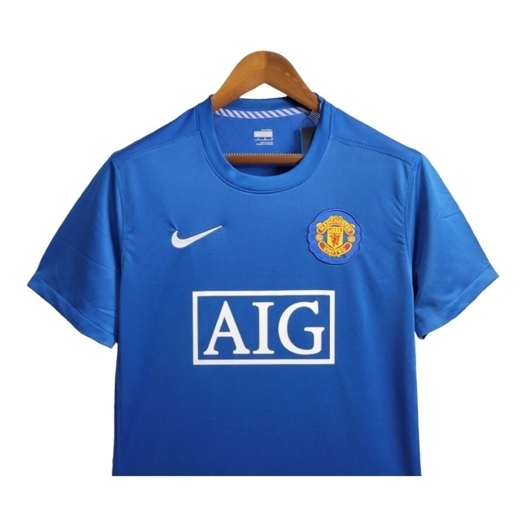 Camisa Manchester United II 2008/2009 - Retrô Adidas - Azul