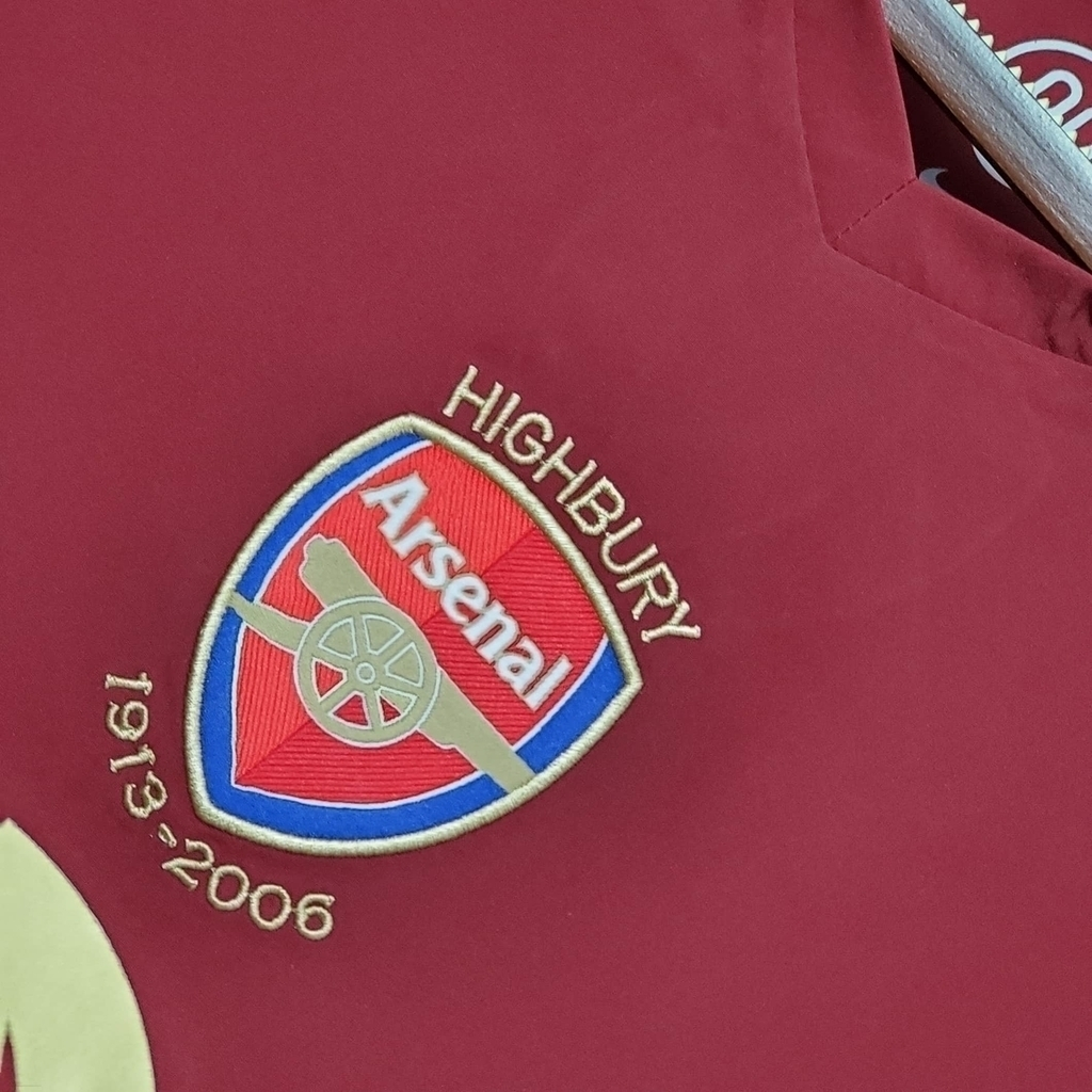 Camisa Arsenal I 2005/2006 - Retrô Nike - Vinho
