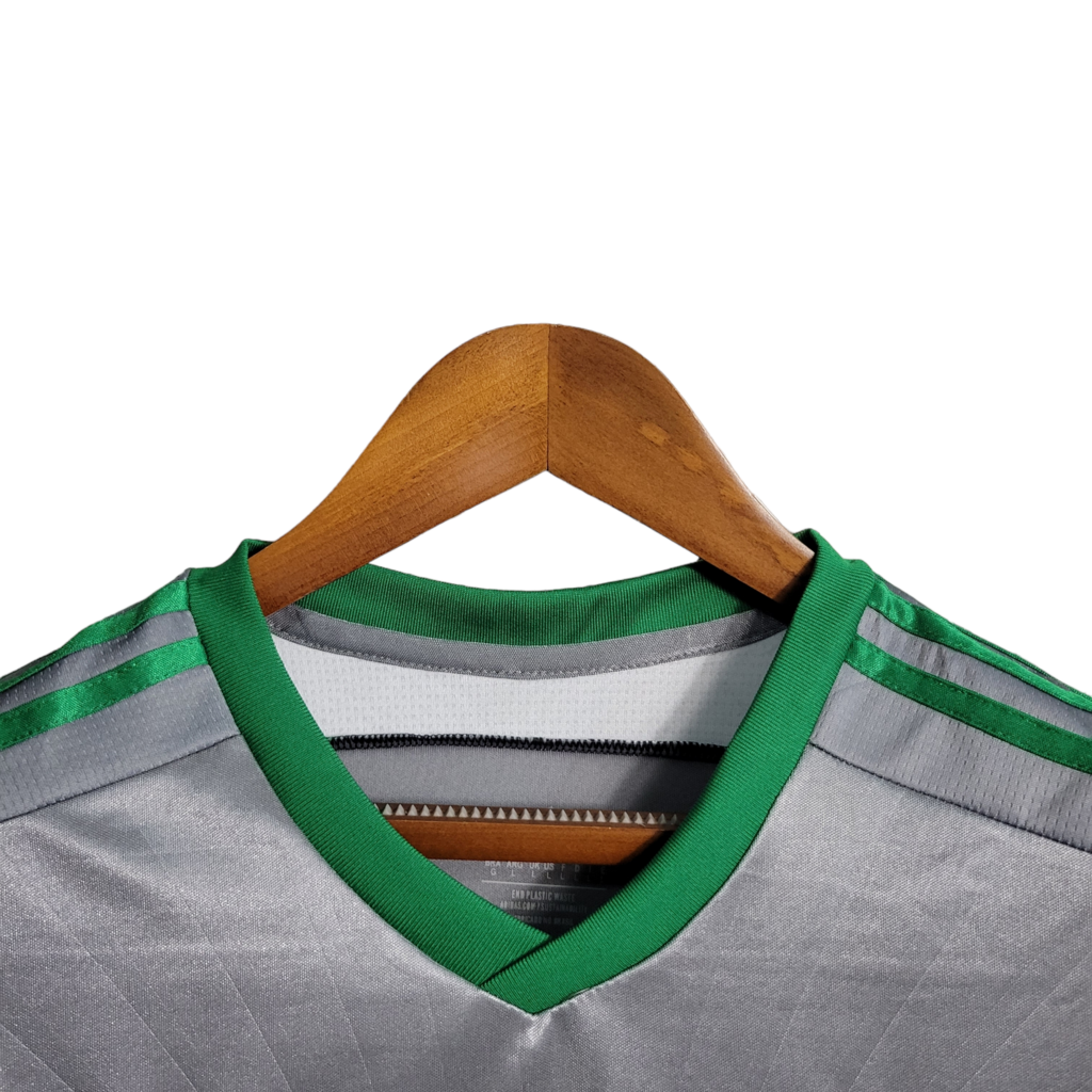 Camisa Palmeiras III 2015 - Retrô Puma - Cinza com detalhes em verde