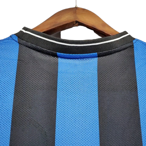 Camisa Inter de Milão I 2009/2010 - Retrô Nike - Azul e preta