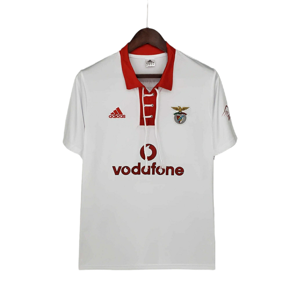 Camisa Benfica 2004/2005 - Retrô Adidas - Branca com detalhes em vermelho