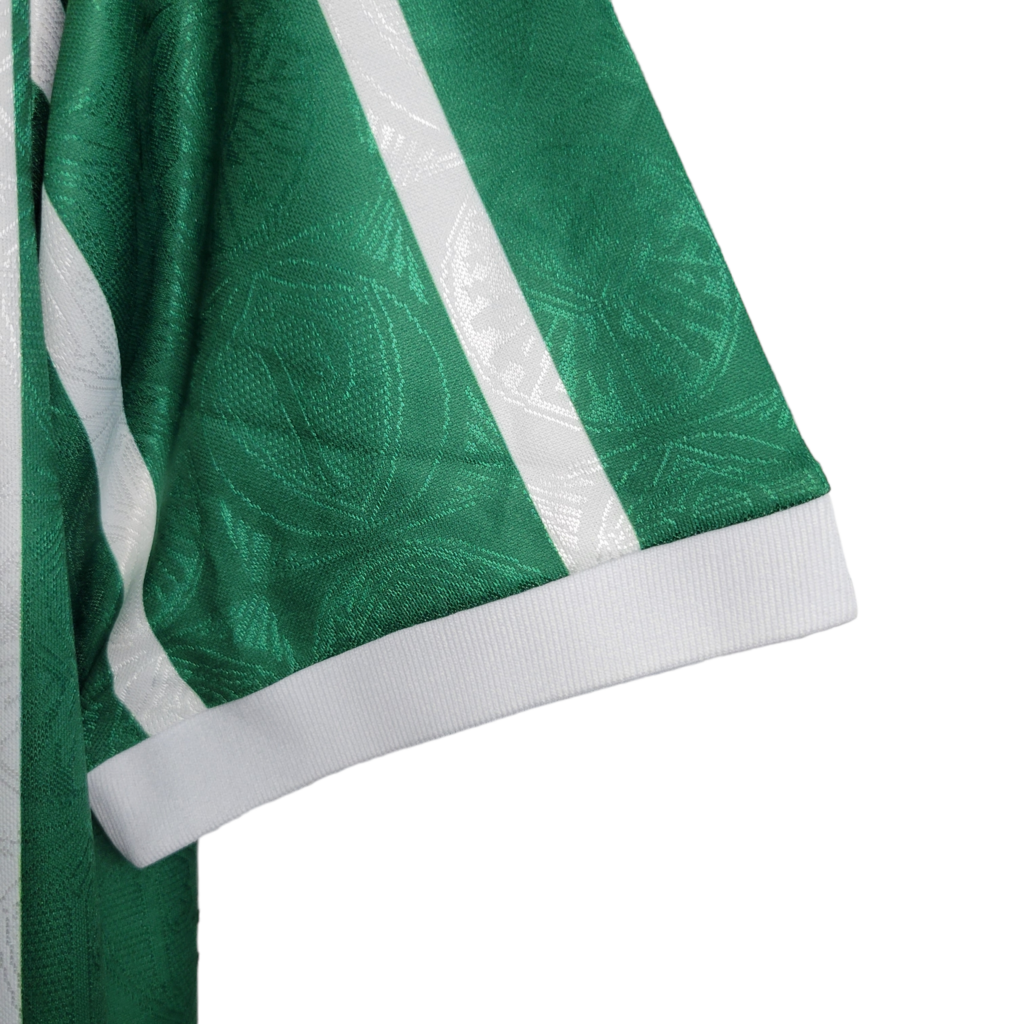 Camisa Palmeiras I 1993 - Retrô - Verde com listras em branco