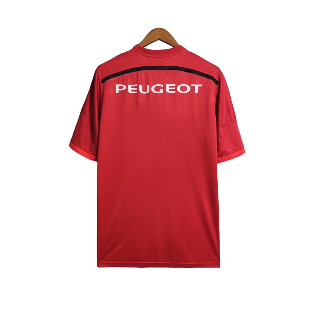 Camisa Flamengo I 2014 - Retrô Adidas - Vermelha com detalhes em preto e branco