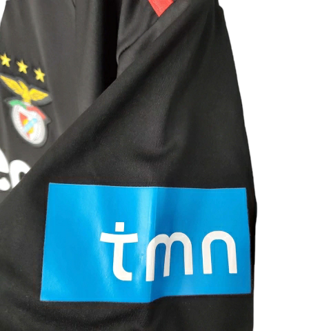Camisa Benfica 2009/2010 - Retrô Adidas - Preta com detalhes em vermelho