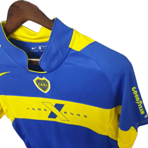Camisa Boca Juniors 2005 - Retrô Nike - Azul e Amarela