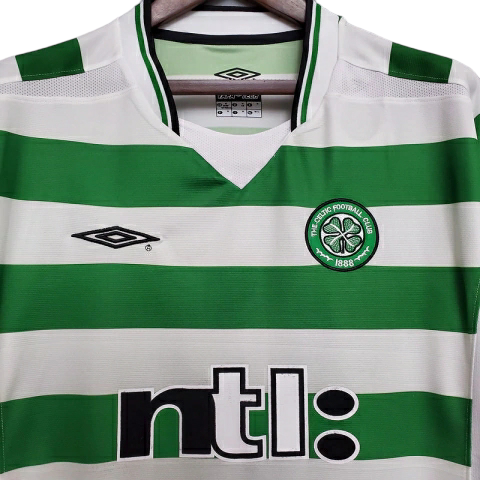 Camisa Celtic 2001/2003 - Retrô Umbro - Verde e Branca