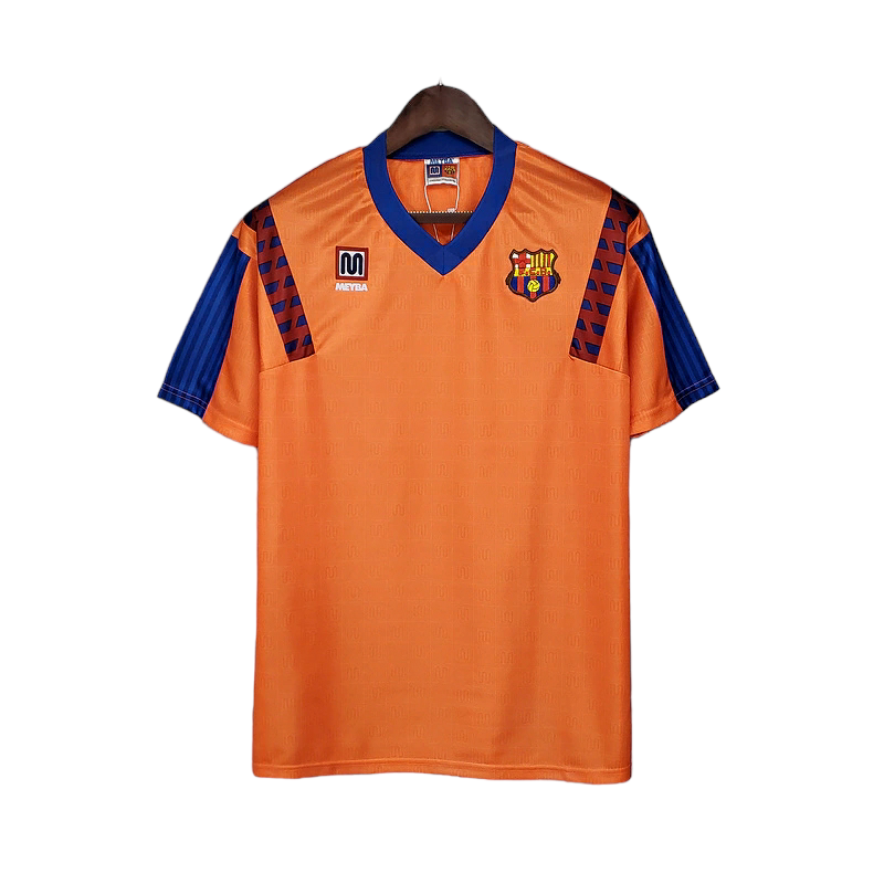 Camisa Barcelona 1989/1992 - Retrô Meyba - Laranja