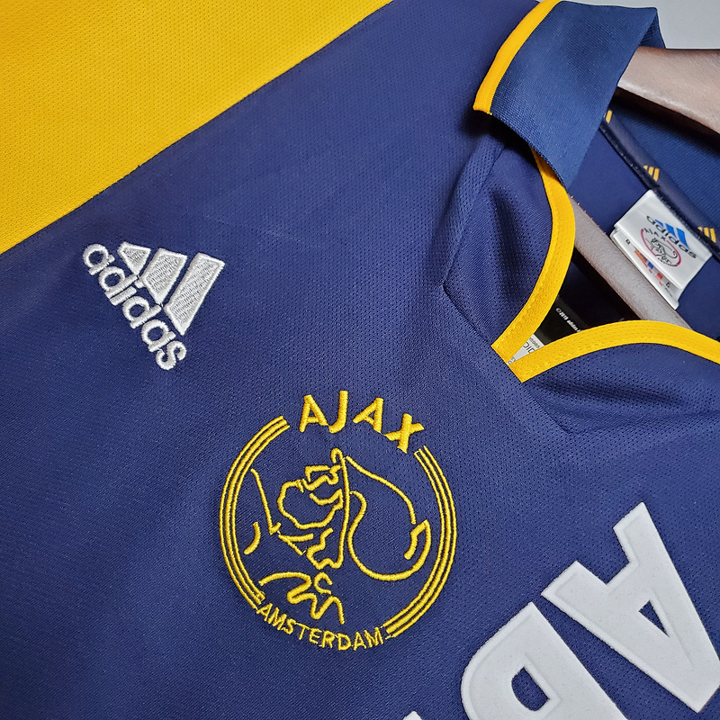 Camisa Ajax II 2000/2001 - Retrô Adidas - Azul e Amarela