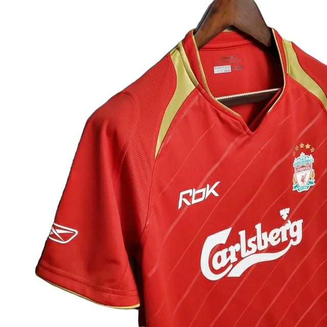 Camisa Liverpool 2005/2006 - Retrô Reebok - Vermelha