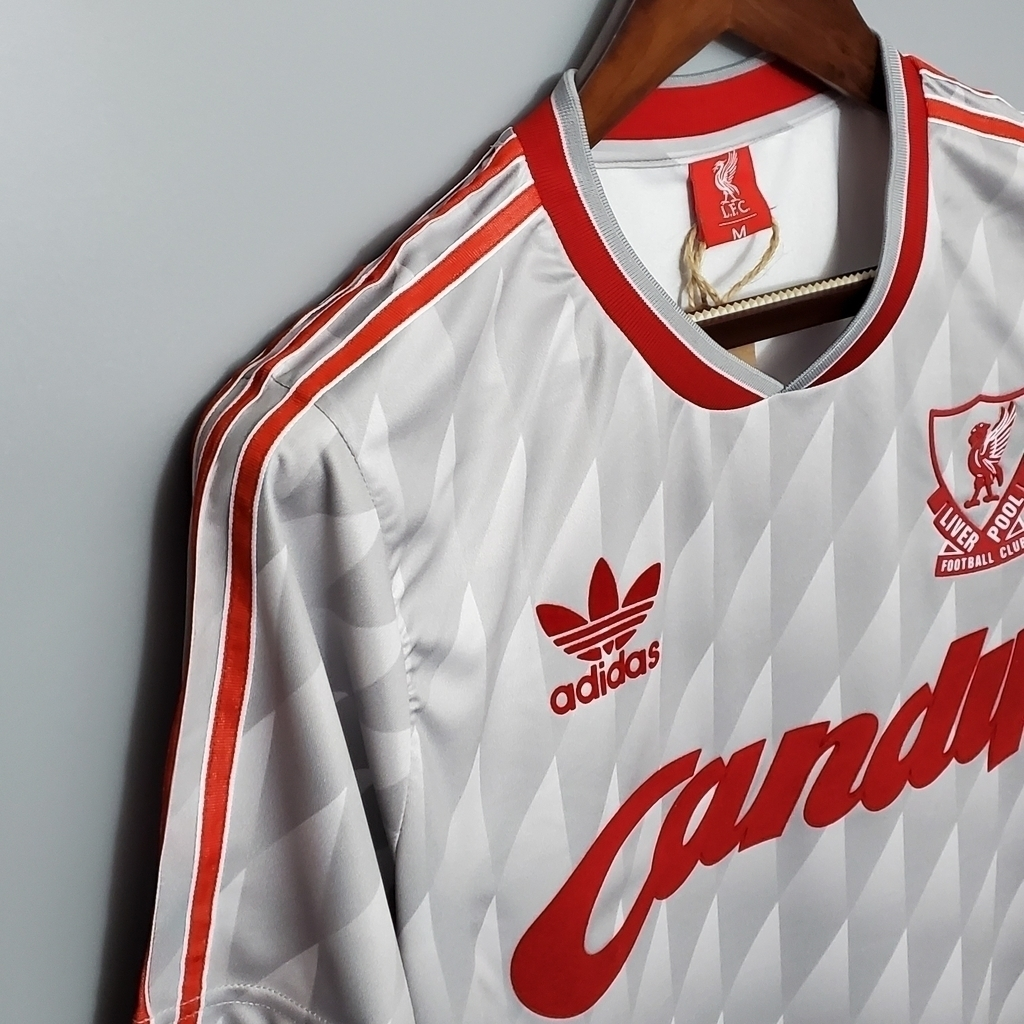 Camisa Liverpool II 1989/1991 - Retrô Adidas - Cinza