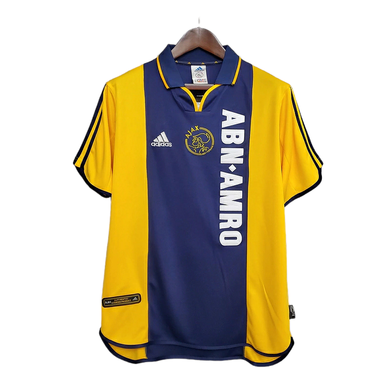 Camisa Ajax II 2000/2001 - Retrô Adidas - Azul e Amarela