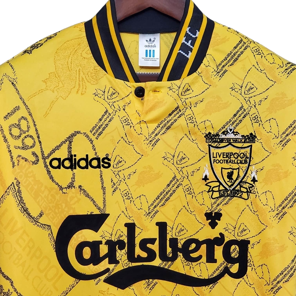 Camisa Liverpool 1994/1996 - Retrô Adidas - Amarela