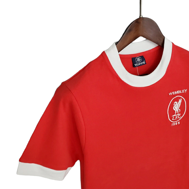Camisa Liverpool 1965 - Retrô - Vermelha