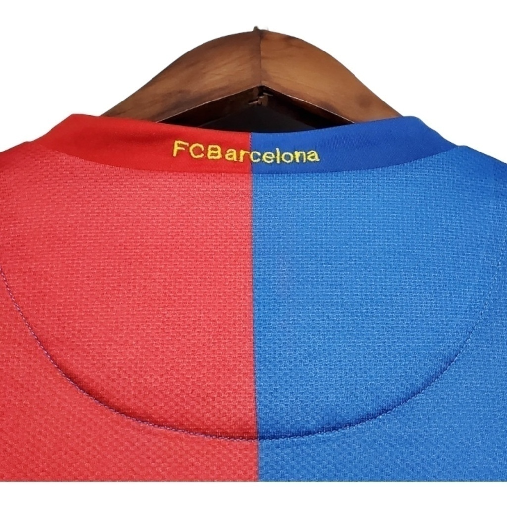 Camisa Barcelona I 2006/2007 Manga Longa - Retrô Nike - Azul e vermelha