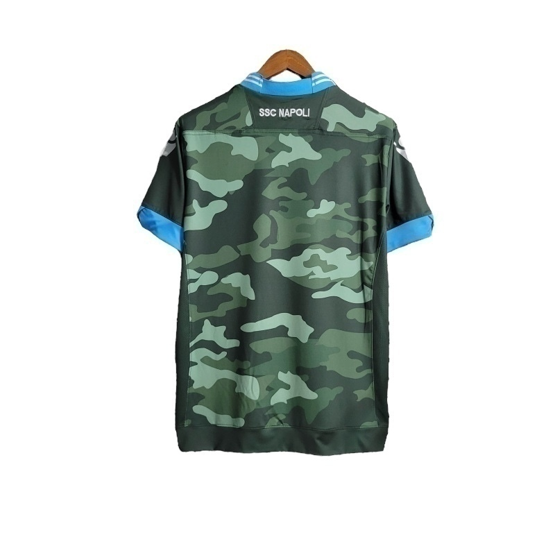 Camisa Napoli I 2013/2014 - Retrô Macron - Verde com detalhes em azul