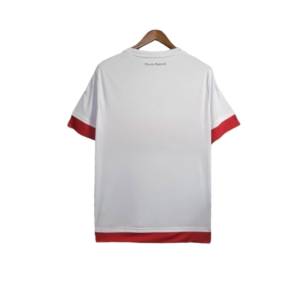Camisa Flamengo II 2015/2016 - Retrô Adidas - Branca com detalhes em vermelho