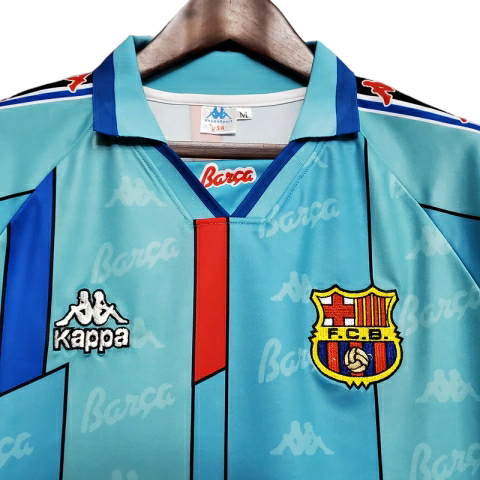 Camisa Barcelona 1996/1997 - Retrô Kappa - Azul Clara