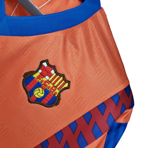 Camisa Barcelona 1989/1992 - Retrô Meyba - Laranja