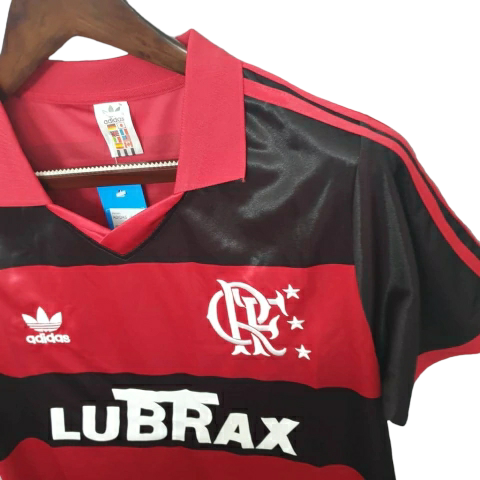 Camisa Flamengo 1990 - Retrô Adidas - Vermelha e Preta