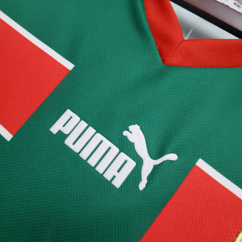 Camisa Seleção de Marrocos 1998 - Retrô Puma - Verde e Vermelha