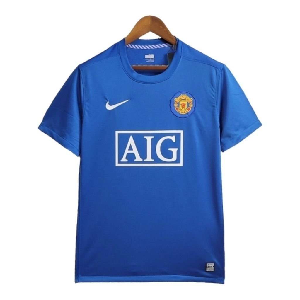 Camisa Manchester United II 2008/2009 - Retrô Adidas - Azul