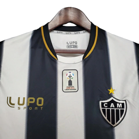 Camisa Atlético Mineiro I 2013 - Retrô Lupo - Preta e branca