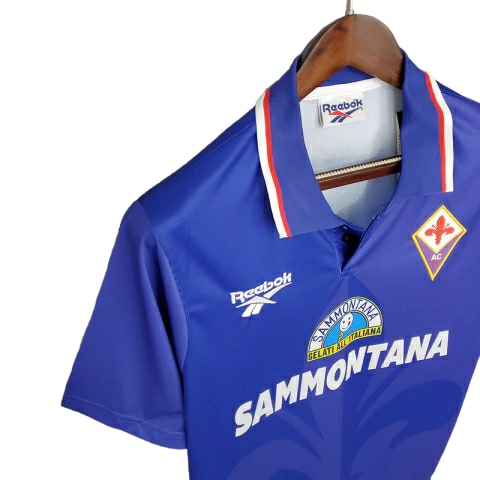 Camisa Fiorentina 1995/1996 - Retrô Reebok - Azul