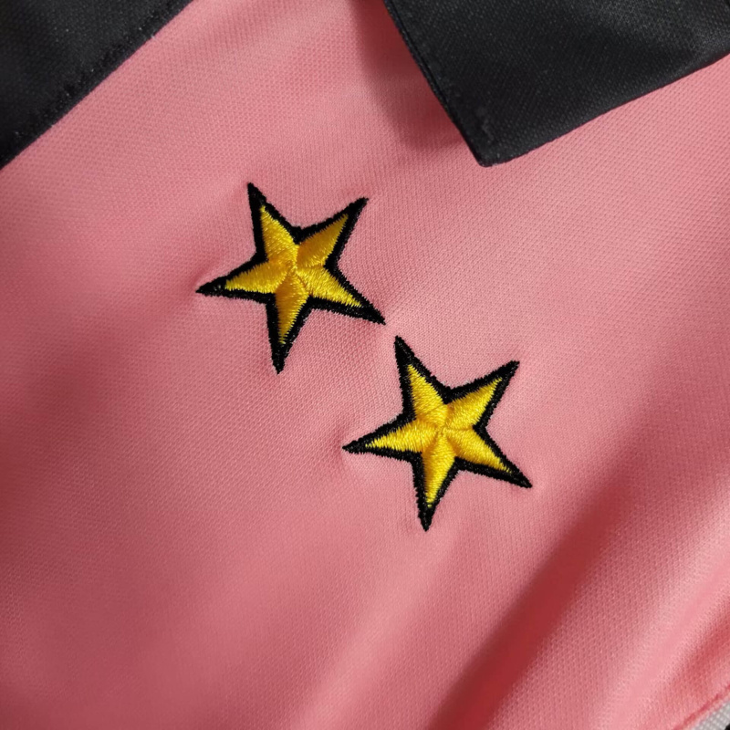 Camisa Juventus II 1997/1998 Manga Longa - Retrô Kappa - Rosa