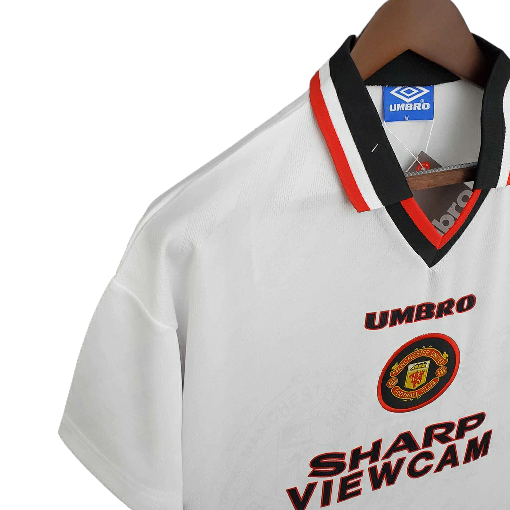 Camisa Manchester United 1996/1997 - Retrô Umbro - Branca