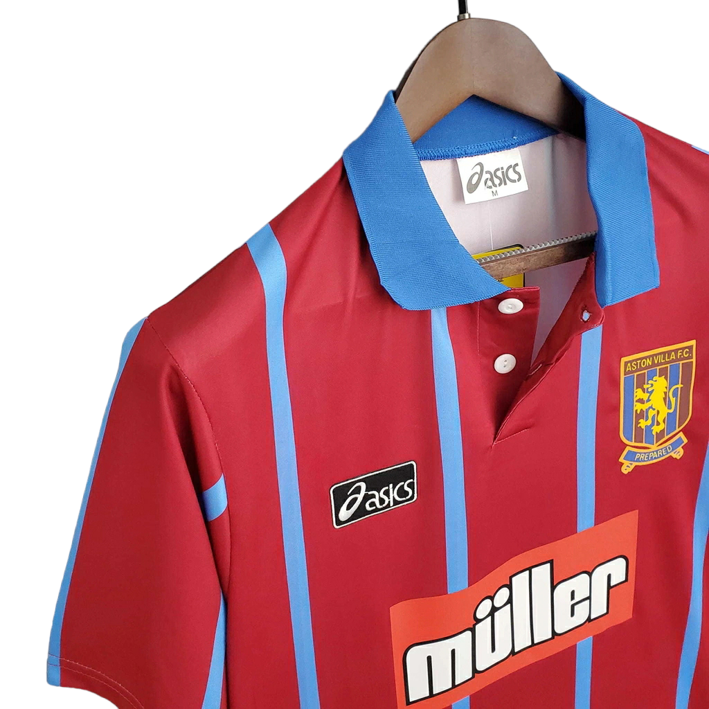 Camisa Aston Villa 1993/1995 - Retrô Asics - Vermelha